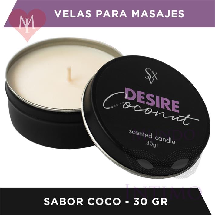  Vela para masajes dessire con aroma a coco 30gr 